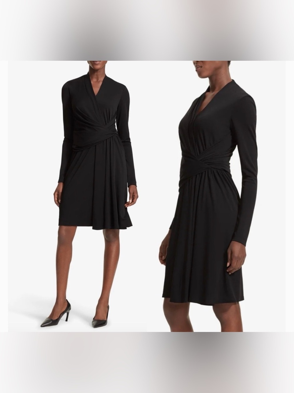 MM Lafleur Morgan Long-Sleeve Wrap Dress Womens Size 4